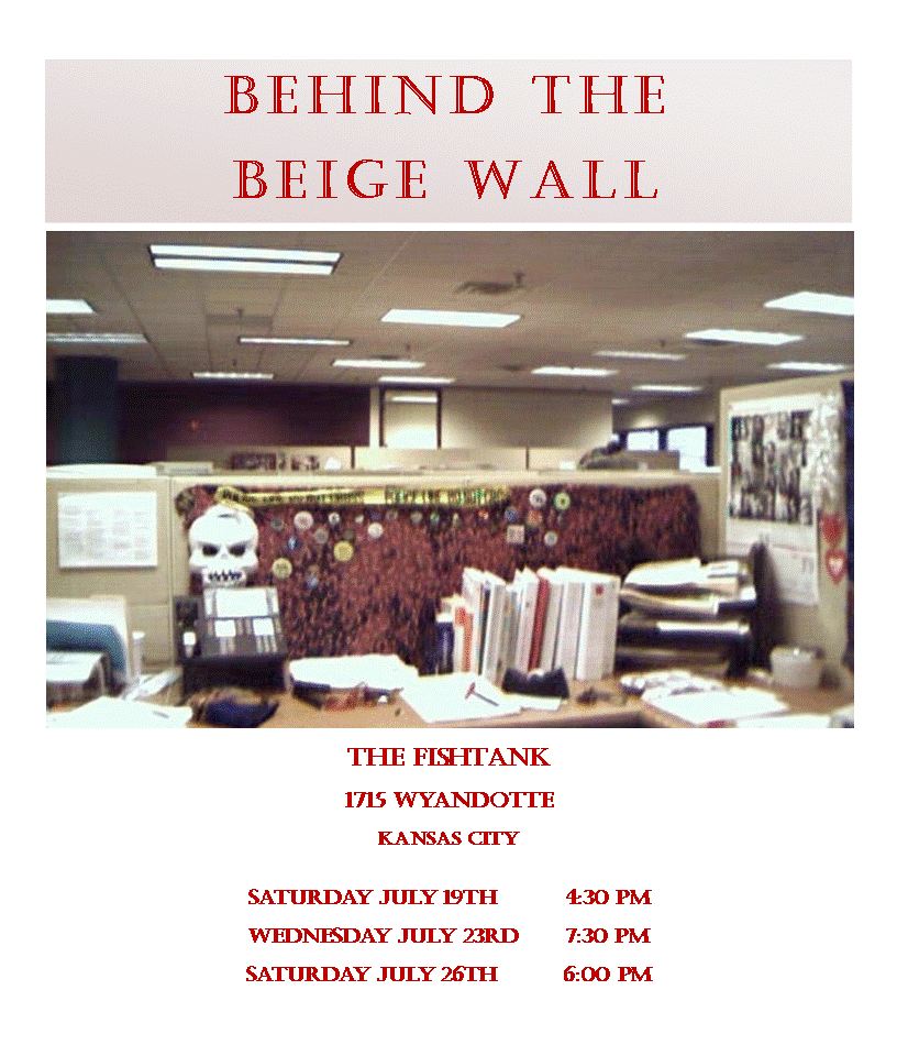behind the beige wall