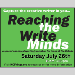 Reaching the Write Minds – Young Playwriting Workshop